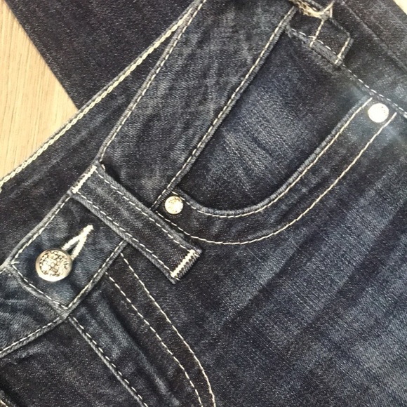 True Religion “Jeggings” Medium Wash Flap Pocket Ankle Stretch Jeans size 25 - Picture 9 of 14